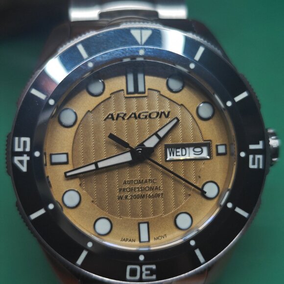 Aragon A506SAN Hercules Sand NH36 43mm Automatic Dive Watch. **NEW** - Picture 8 of 8